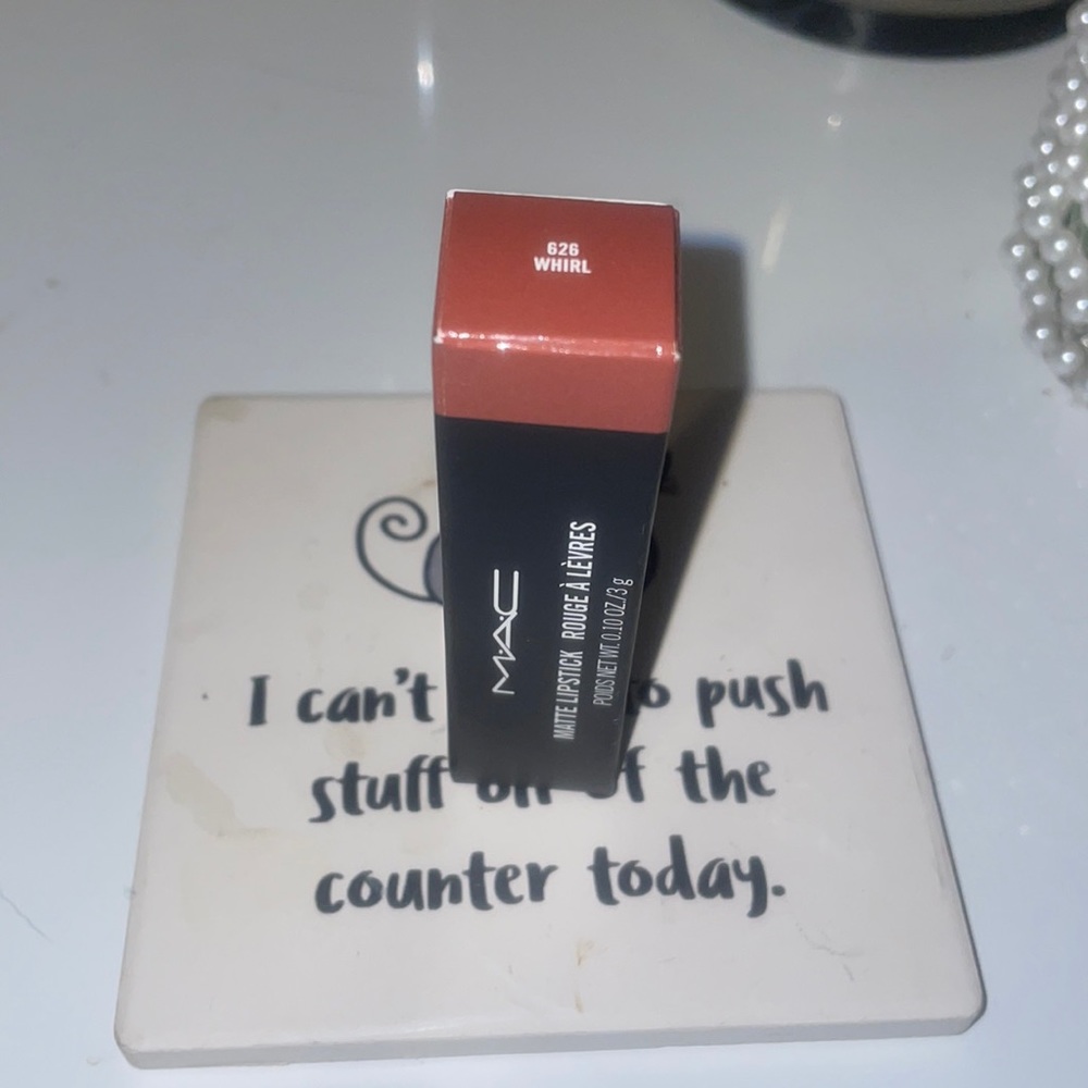 MAC matte lipstick in color 626 whirl